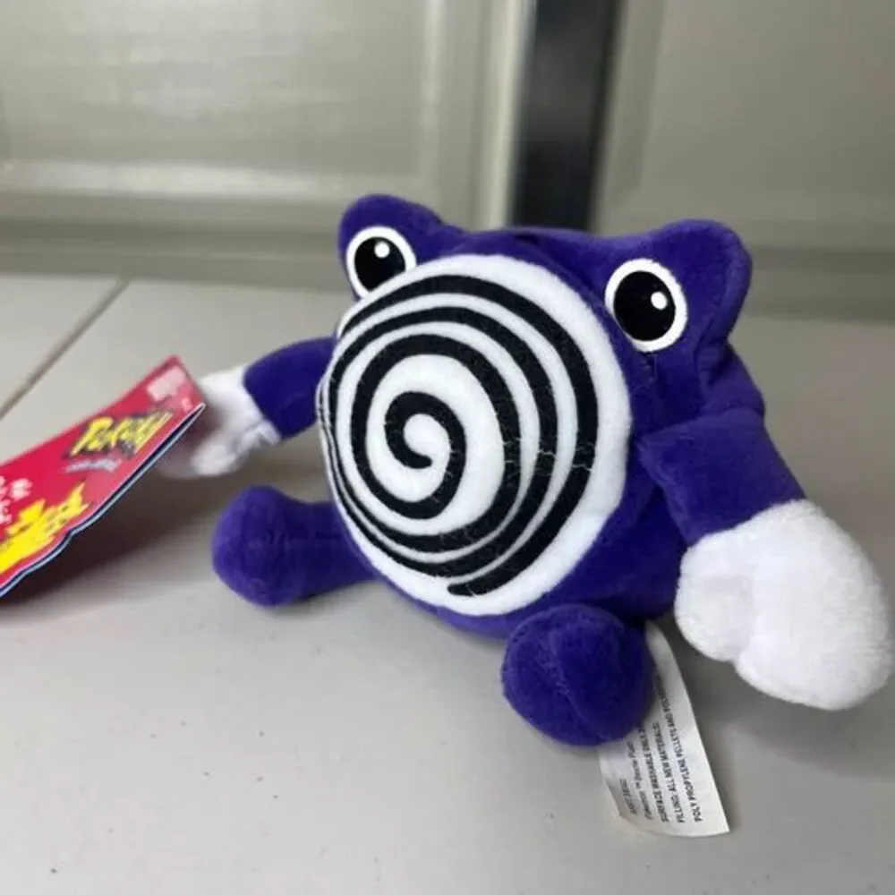Vintage Hasbro Pokemon Poliwhirl Beanie Plush